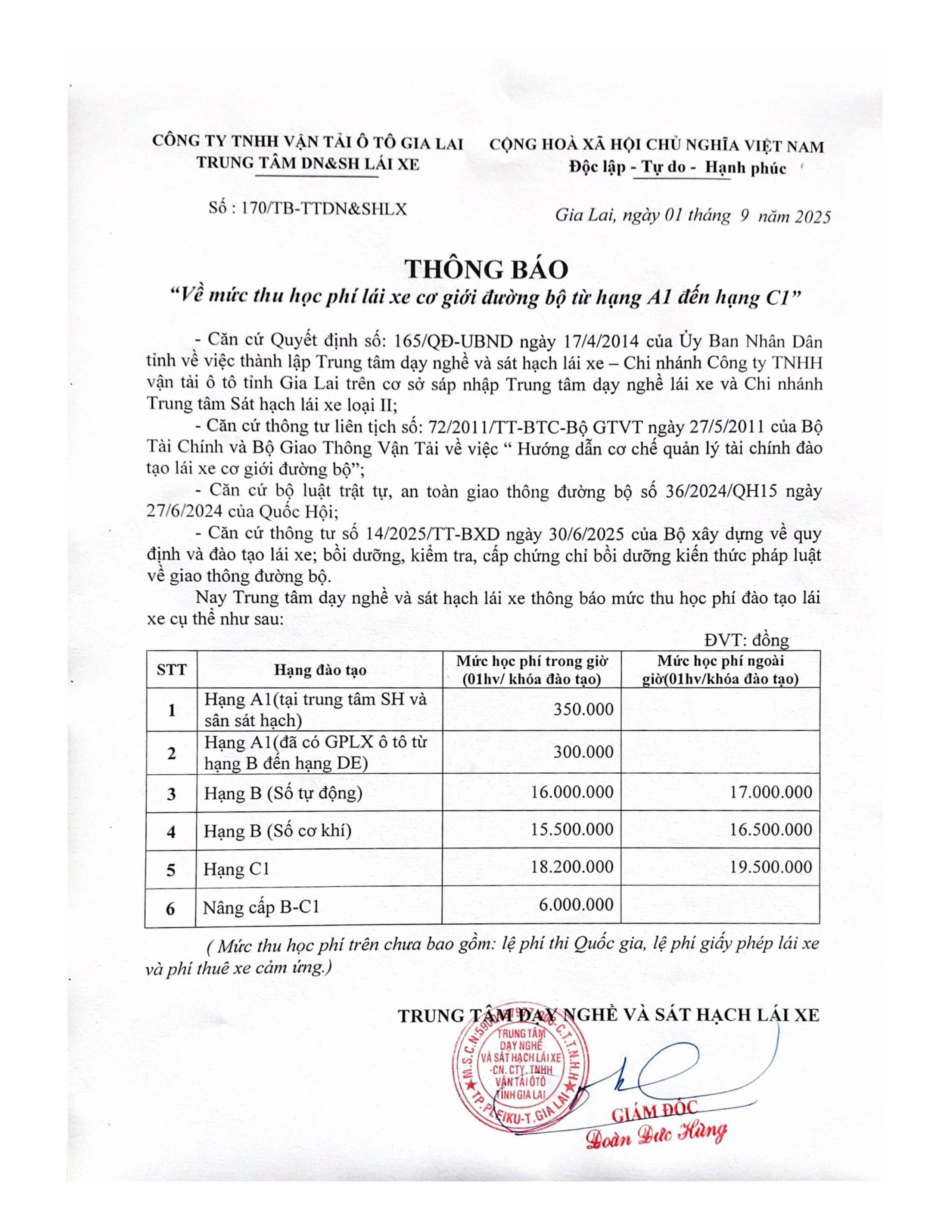 TRUNG TÂM DNSH LÁI XE